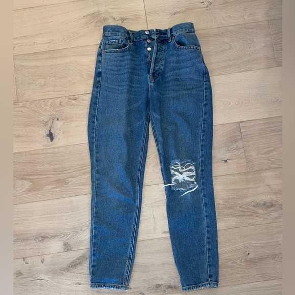 Straight leg medium wash high wasted pacsun jeans size 25 - Picture 1 of 2